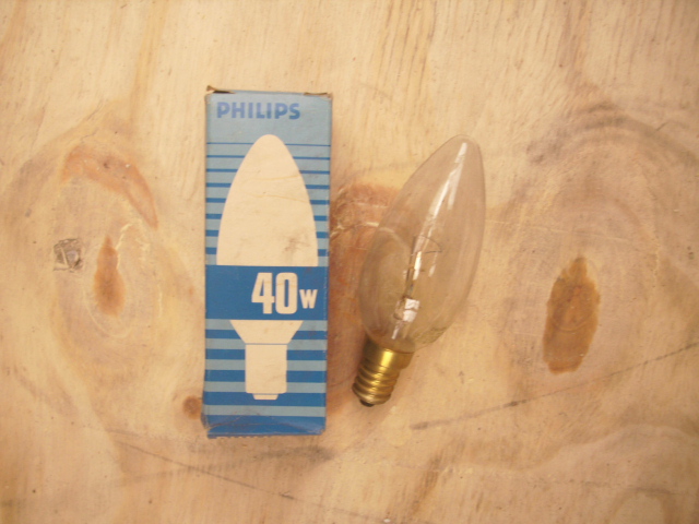 Kaarslamp 40W Helder E14 (Philips)